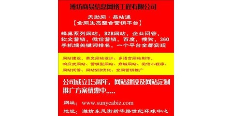 潍坊商易 图 _企业网站建设_南充网站建设