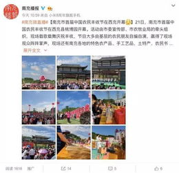 南充首个 中国农民丰收节 在西充开幕,美食农产品任你挑